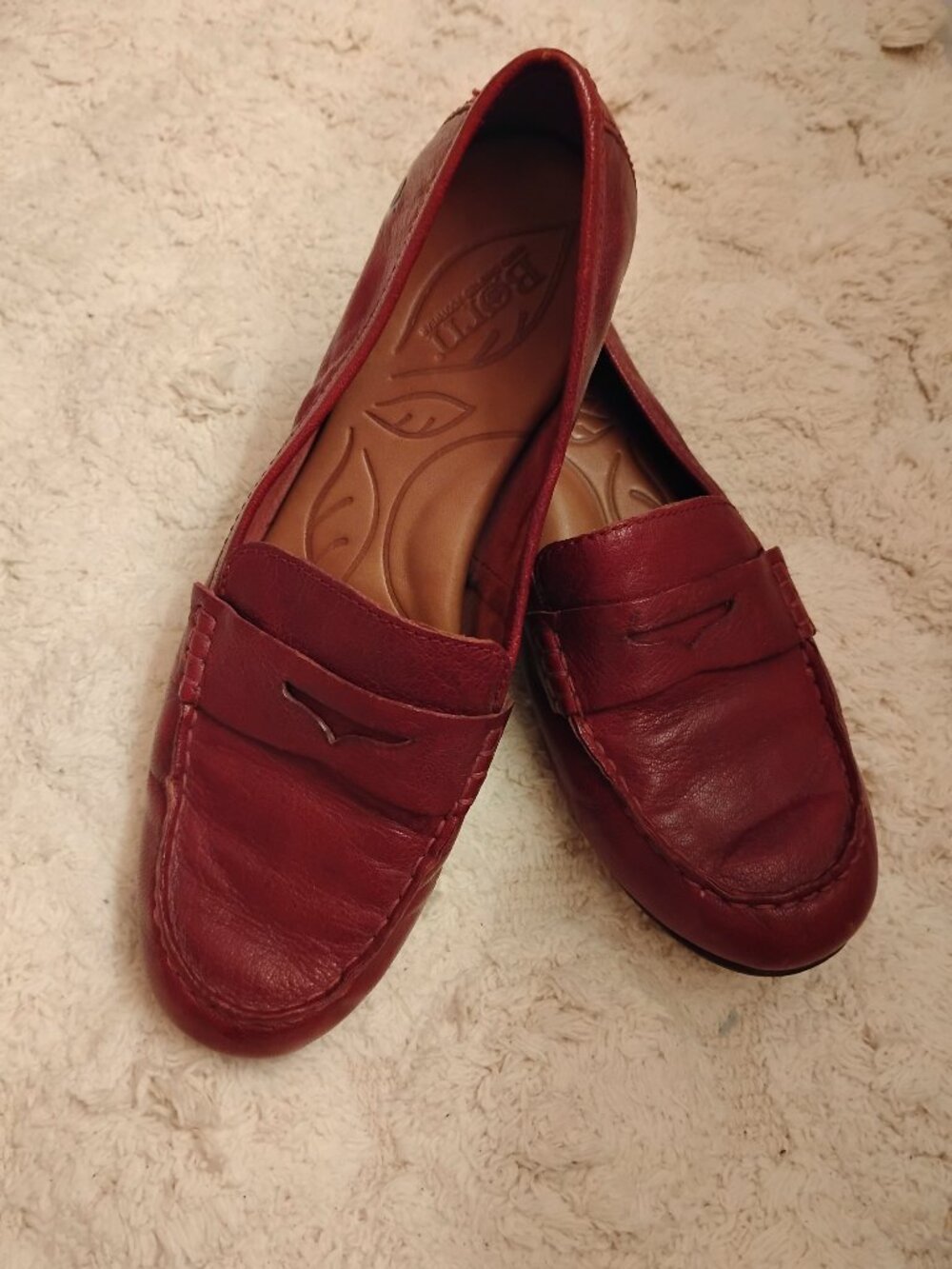 Burgundy Born Loafers